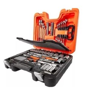 JUEGO DADOS MANDO 1/2″ Y 1/4″ METRICOS 92PZAS. S910.